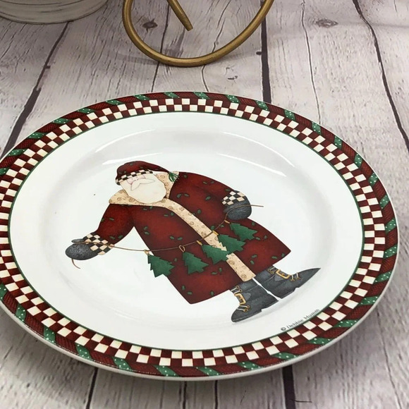 vintage debbie mumm santa Sakura stoneware SANTA'S SPIRIT - Picture 4 of 6